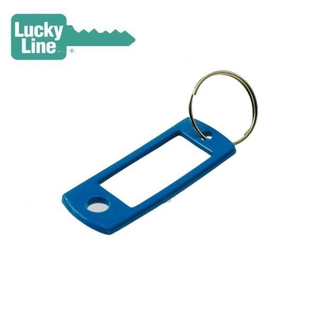 LuckyLine: ID TAG W/RING BLUE